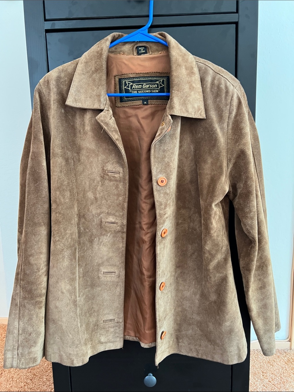 Vintage Rem Garson Brown Suede Shirt Jacket